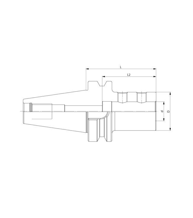 BT 40 E1 Formu - Takma Uçlu Drill Tutucu