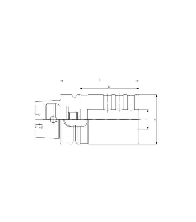 HSK63-T E2 Formu - İç Çap Tornalama Kater Tutucu