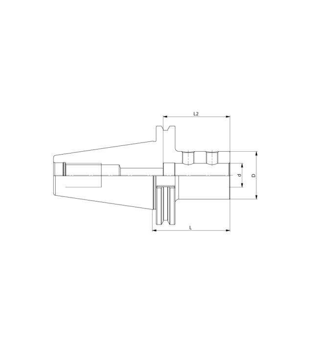 SK 50 T-Plus Takma Uçlu Drill Tutucu E1 Formu